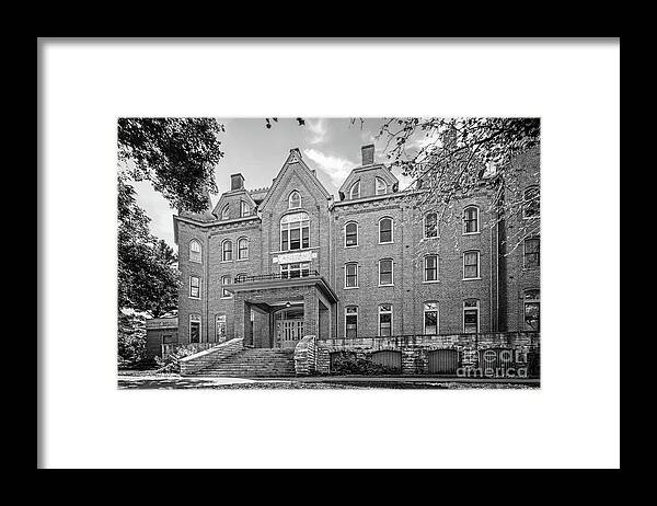 Cornell College Framed Print featuring the photograph Cornell College Bowman Carter Hall by University Icons