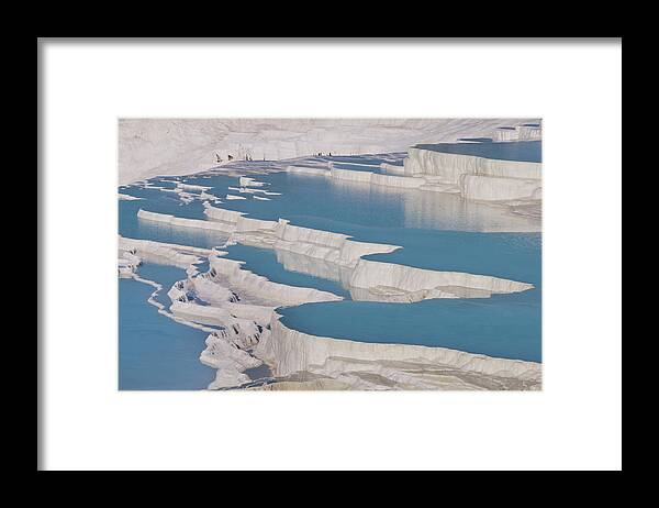 Mineral Framed Print featuring the photograph Cotton Castle In Turkey by Ayhan Altun