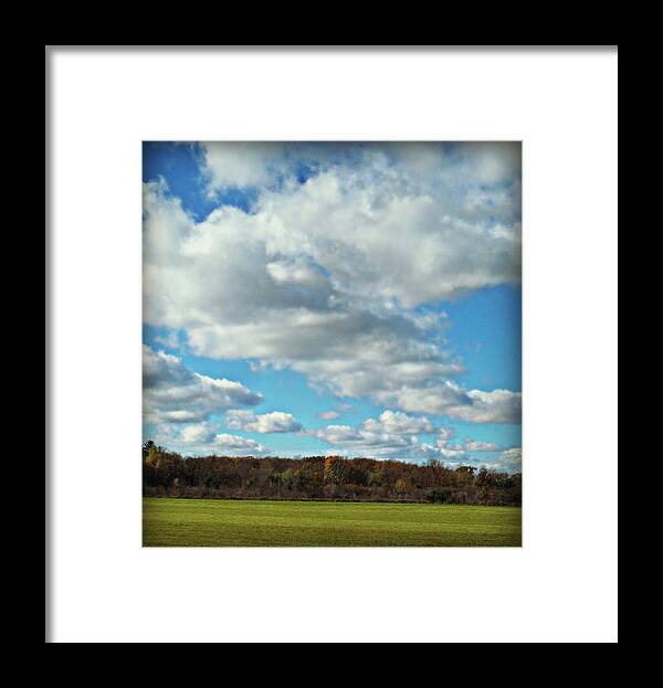 Country Autumn Curves Framed Print featuring the photograph Country Autumn Curves 7 by Cyryn Fyrcyd
