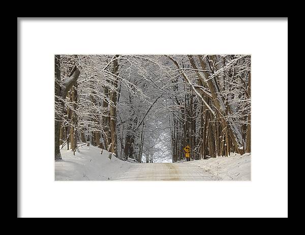 Country Road Framed Print featuring the photograph Road Chill by Marty Klar
