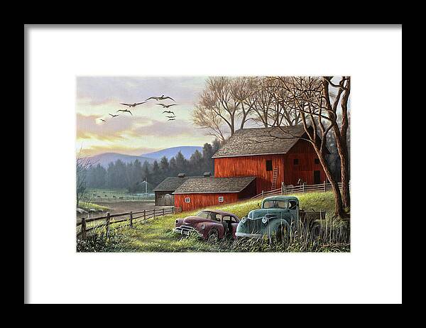 Countryside Dream Framed Print featuring the painting Countryside Dream by Chuck Black