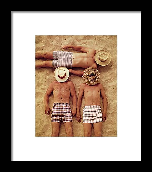 Summer Framed Print featuring the photograph Covered Faces by Tom Kelley Archive