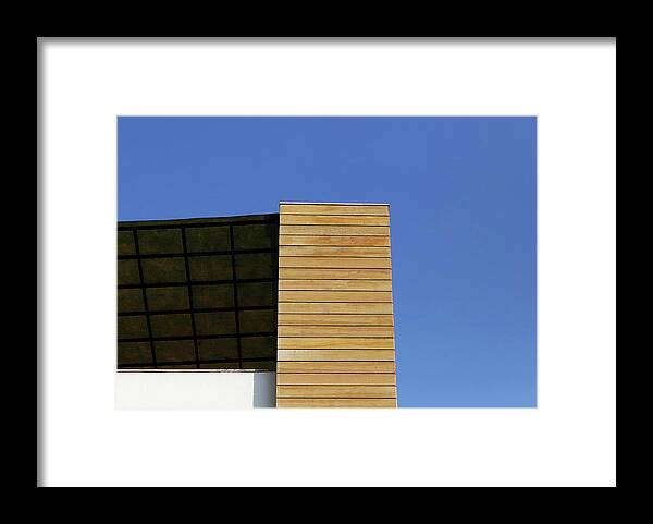 Minimalism Framed Print featuring the photograph Covered Terrace by Prakash Ghai