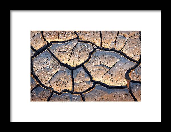 Mud Framed Print featuring the photograph Crack by Aidong Ning