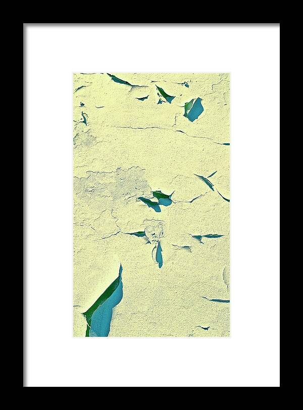 Abstract Framed Print featuring the photograph Cracked Wall by Gillis Cone