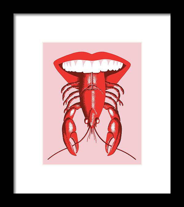 Antenna Framed Print featuring the drawing Crawfish Tongue by CSA Images