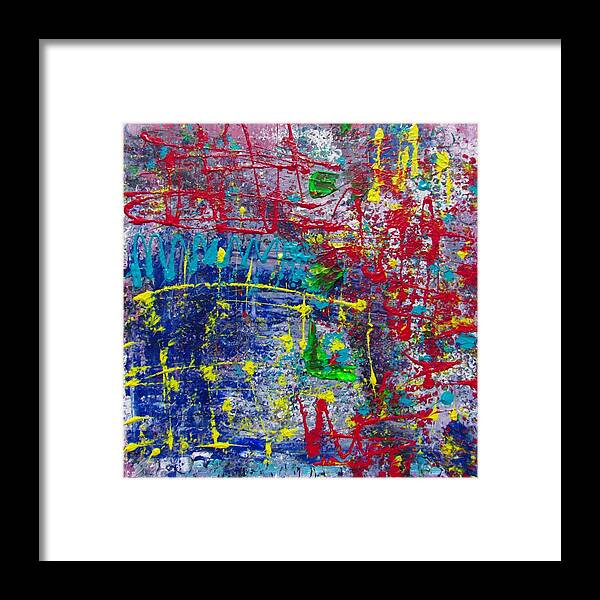 Artist Framed Print featuring the painting Crazy artist by Patricia Piotrak