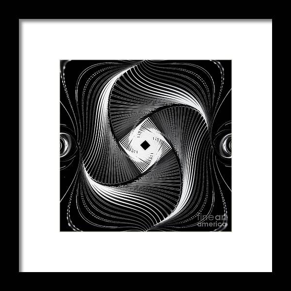 Spin Framed Print featuring the digital art Crazy Spin Verrueckte Drehung A by Eva-Maria Di Bella