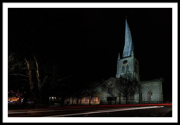 Crooked Spire Framed Print featuring the photograph Crooked spire 1 by Steev Stamford