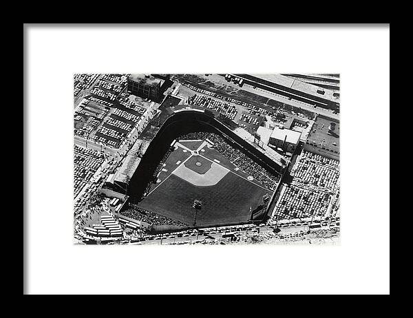 1910-1919 Framed Print featuring the photograph Crosley Field by Mlb Photos