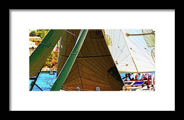 Regatta Framed Print featuring the photograph Crossing Sails by Climate Change VI - Sales