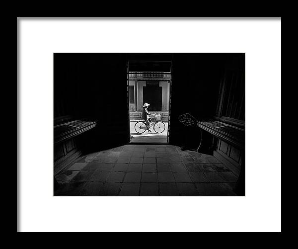#hoian Framed Print featuring the photograph Crossing The Doorway by Samara Ratnayake