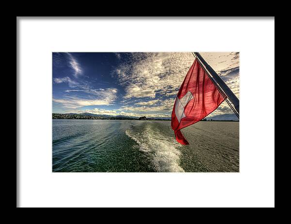 Tranquility Framed Print featuring the photograph Cruize To Zurich by Or Hiltch
