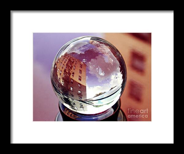 Crystal Framed Print featuring the photograph Crystal Ball Project 115 by Sarah Loft