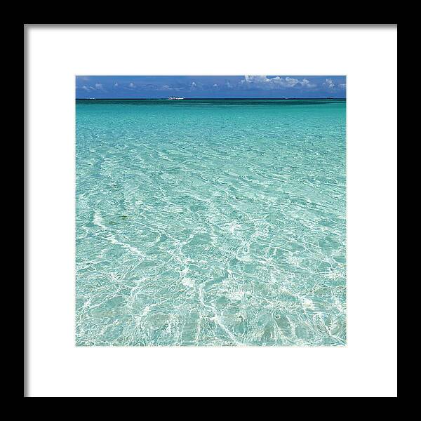 Water's Edge Framed Print featuring the photograph Crystal Clear Caribbean Sea by Dstephens