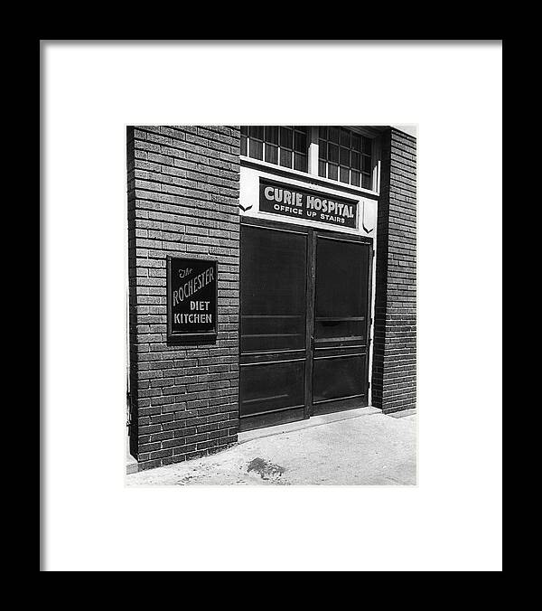 Vertical Framed Print featuring the photograph Curie Hospital by Alfred Eisenstaedt