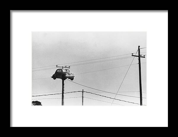 Car Framed Print featuring the photograph Curiousity An Informing Sign by Keystone-france