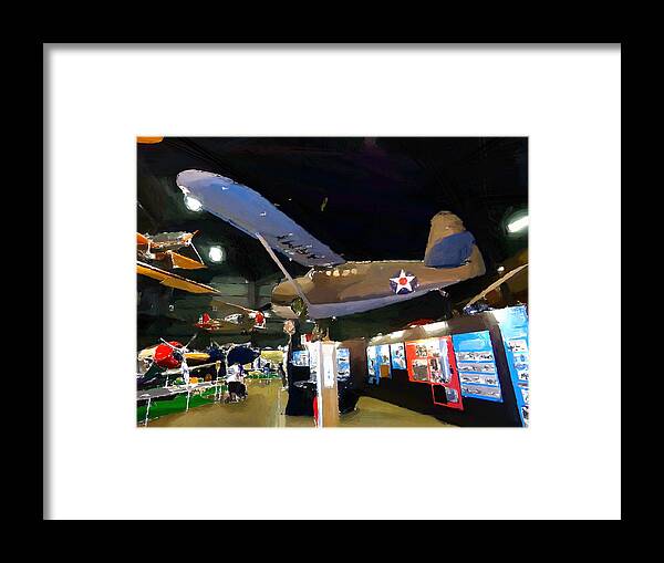 Airplane Framed Print featuring the mixed media Curtiss O-52 by Christopher Reed