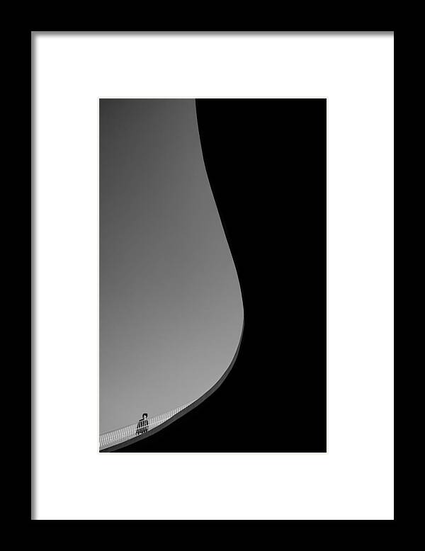 Diagonal Framed Print featuring the photograph Curve by Fengshou . Lin ???