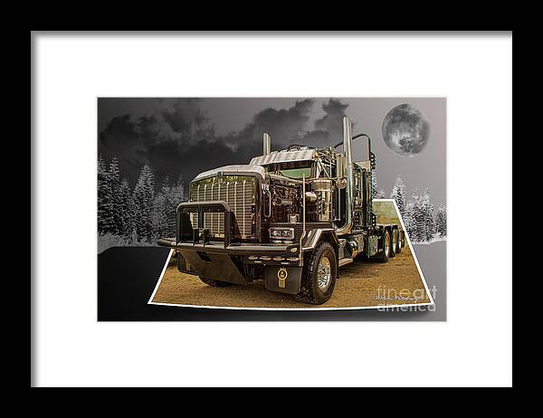 Big Rigs Framed Print featuring the photograph Custom Truck Catr9397a-19 by Randy Harris