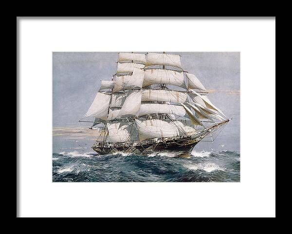 Ship Framed Print featuring the photograph Cutty Sark by Hulton Archive