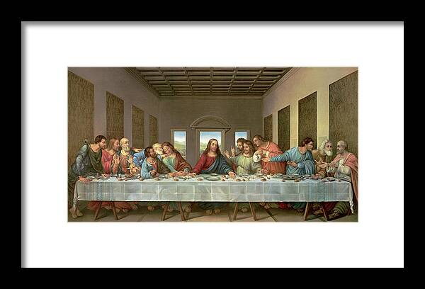 #faatoppicks Framed Print featuring the mixed media Da Vinci-the Last Supper by Portfolio Arts Group