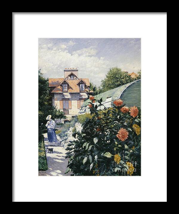 Oil Painting Framed Print featuring the drawing Dahlias by Heritage Images