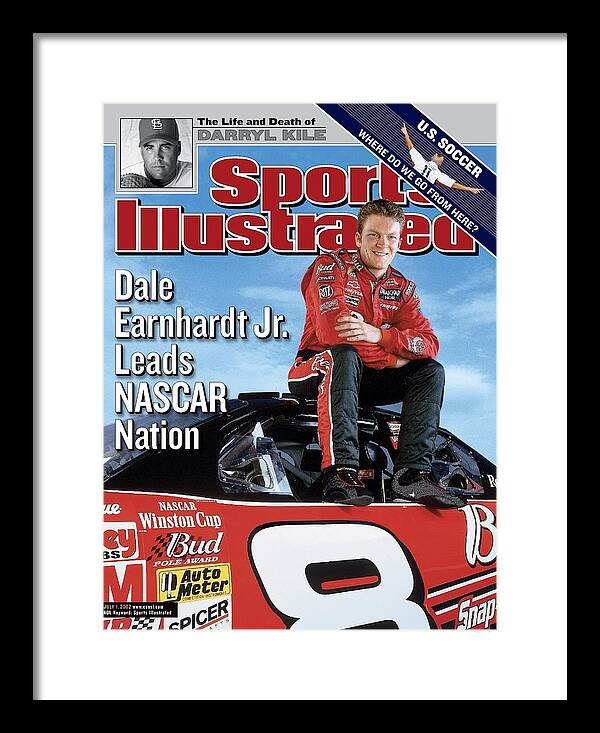 Magazine Cover Framed Print featuring the photograph Dale Earnhardt Jr, Nascar Driver Sports Illustrated Cover by Sports Illustrated