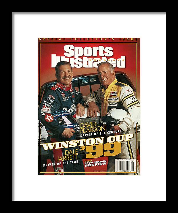 People Framed Print featuring the photograph Dale Jarrett, 1999 Winston Cup Champion Sports Illustrated Cover by Sports Illustrated