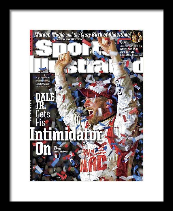 Magazine Cover Framed Print featuring the photograph Dale Jr. Gets His Intimidator On Sports Illustrated Cover by Sports Illustrated