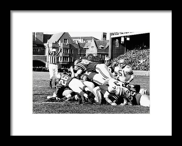 1960-1969 Framed Print featuring the photograph Dallas Cowboys And Philadelphia Eagles by Lynn Pelham