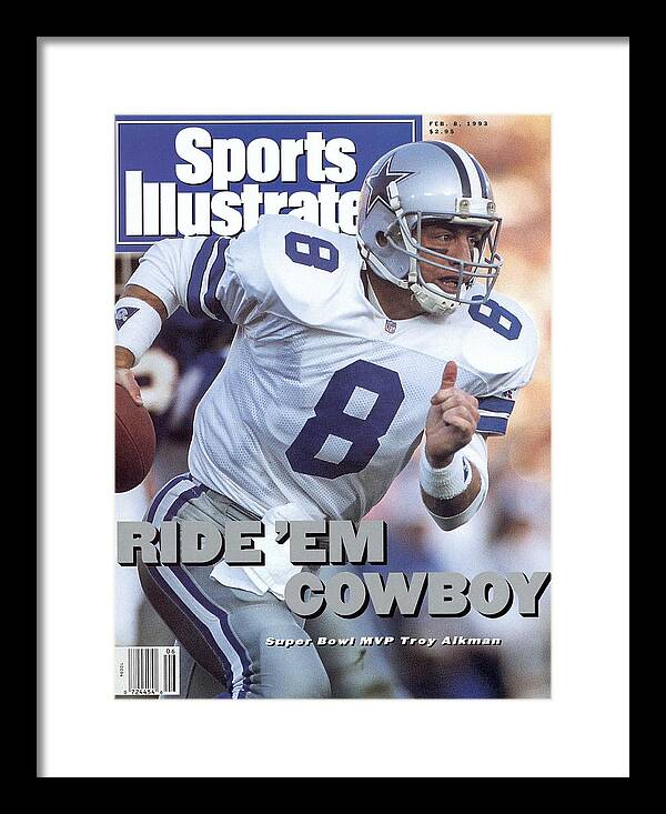 Dallas Cowboys Qb Troy Aikman, Super Bowl Xxvii Sports Illustrated