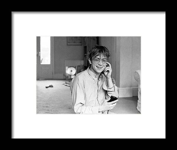 People Framed Print featuring the photograph Damon Albarn At Record Producer Stephen by Martyn Goodacre
