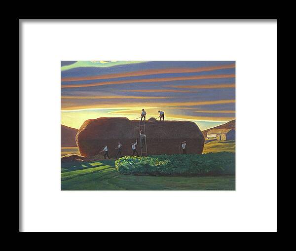 Ireland Framed Print featuring the painting Dan Wards Stack Ireland by Rockwell Kent