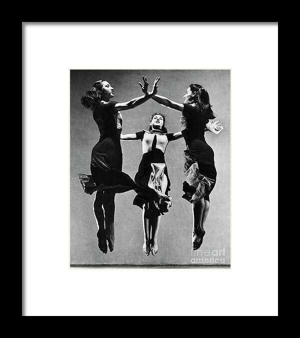People Framed Print featuring the photograph Dancers Performing Celebration by Bettmann