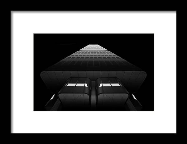Architecture Framed Print featuring the photograph Dark Architecture by Hiacynta Jelen