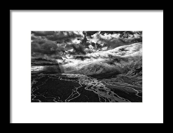 Iceland Framed Print featuring the photograph Dark Landmanalauggar by Marc Pelissier