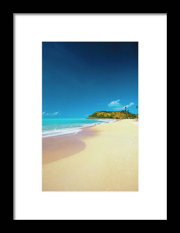 Scenics Framed Print featuring the photograph Darkwood Beach On Antigua, Caribbean by Medioimages/photodisc
