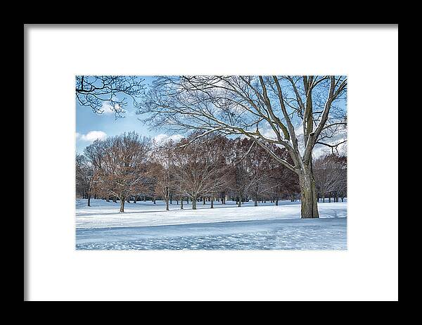 Snow Framed Print featuring the photograph Dashing Through the Snow by Kim Hojnacki