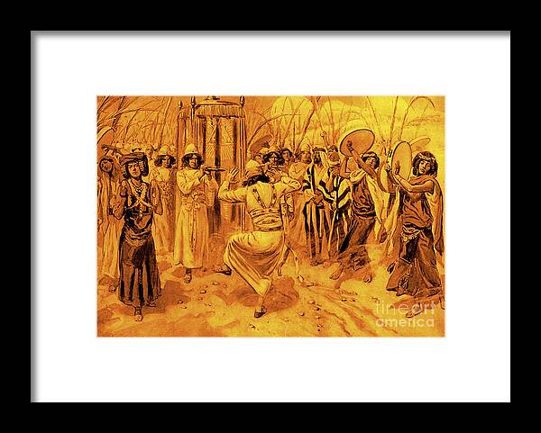Tissot Framed Print featuring the painting David Dancing Before The Ark By Tissot by James Jacques Joseph Tissot