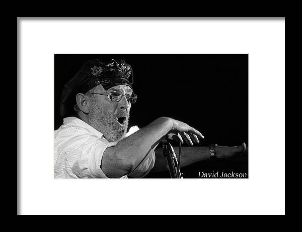 Music Framed Print featuring the photograph David Jackson 1 by Micah Offman