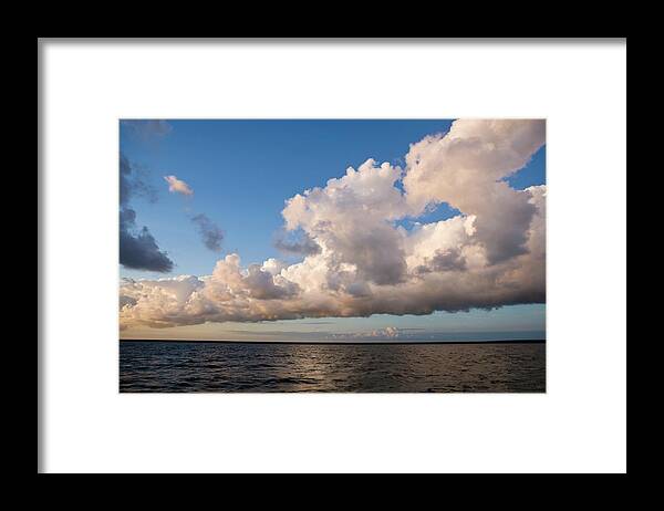 East Framed Print featuring the photograph Dawn At Sea by Digiclicks