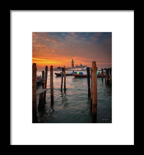 Italy Framed Print featuring the photograph Dawn Deliveries...Venice.  by Tim Bryan