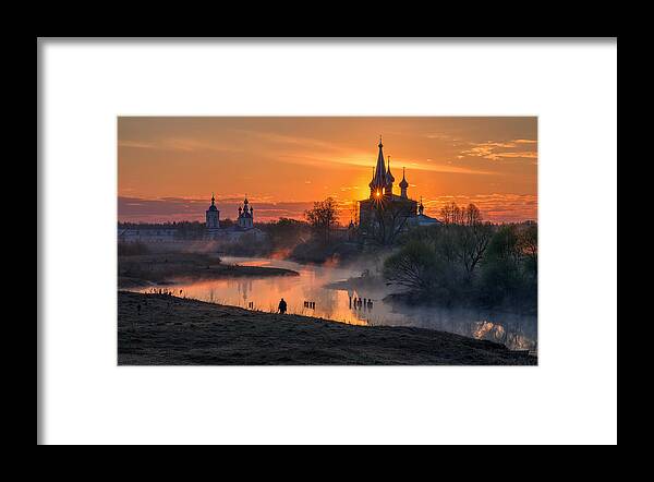 Russia Framed Print featuring the photograph Dawn In Dunilovo by Sergey Davydov