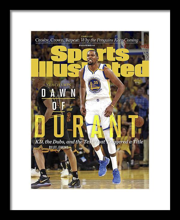 Playoffs Framed Print featuring the photograph Dawn Of Durant Kd, The Dubs, And The Text That Triggered A Sports Illustrated Cover by Sports Illustrated