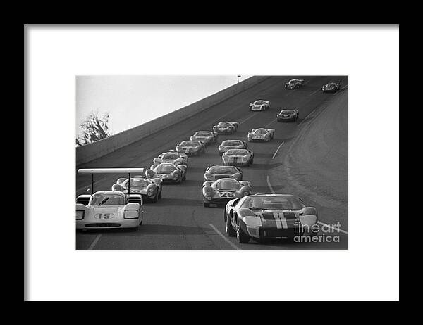 Chaparral Framed Print featuring the photograph Daytona 24 Hour Endurance Auto Race by Bettmann