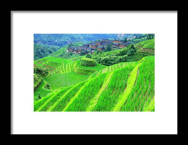 Chinese Culture Framed Print featuring the photograph Dazhai Village by Bihaibo
