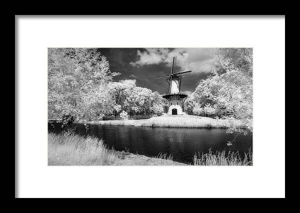 B/w Framed Print featuring the photograph De Hoop (infrared) by Sus Bogaerts