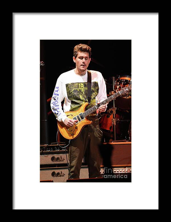 Dead And Company Framed Print featuring the photograph John Mayer - Dead and Company by Concert Photos