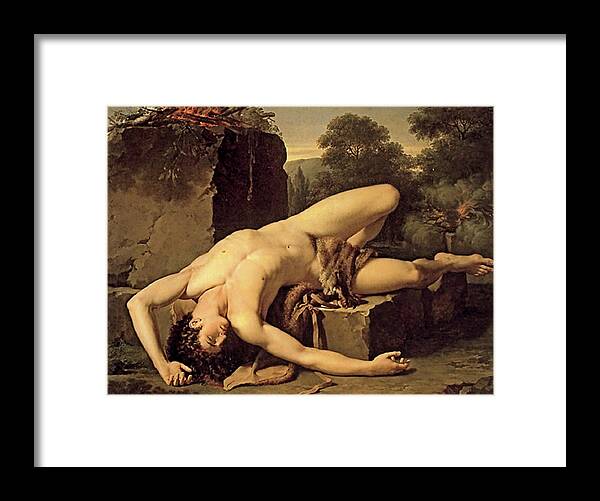 Montpellier Framed Print featuring the painting Death of Abel by Francois Xavier Fabre